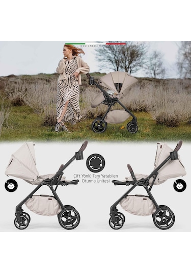 Elele Hera Travel Sistem Bebek Arabası Silver Gri