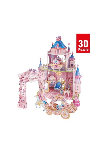 E1623H Cubic Fun. Prenses Gizli Bahçe Şatosu 92 Parça. 3 Boyutlu