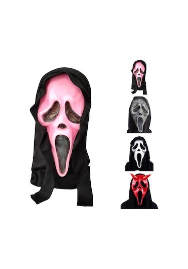 Cadılar Bayramı Maskesi Çığlık Hayalet Yüz Hayalet Korkunç Korku Kafatası Lateks Maske Cadılar Bayramı Partisi Cosplay İçin