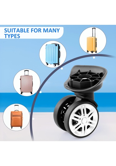 Suntek Bavulu Tekerlekleri Yedek Aralığı 1,3 A18 Döner 4 Adet Frensiz