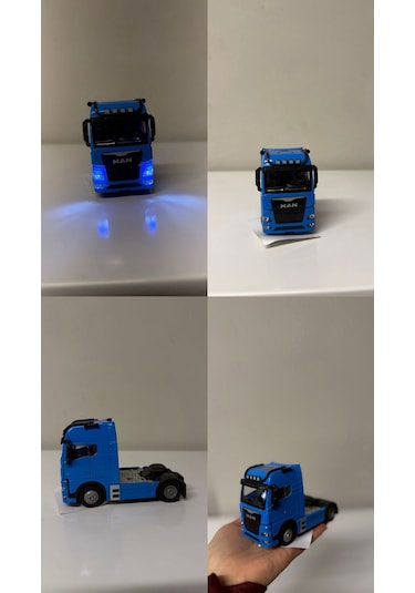 Oyuncak Tır Taşıyıcı Kupa Model Diecast 12cm Maket Koleksiyon Mavi