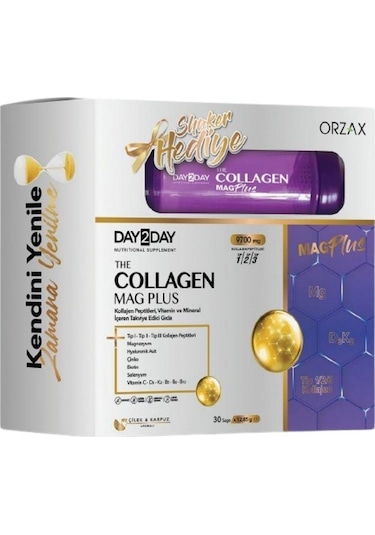 Day2day Collagen Mag Plus Tip 1 / Tip 2 / Tip 3 9.700 MG 30 Saşe + Shaker