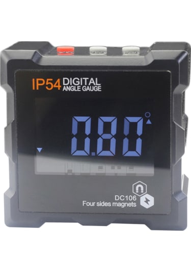 Xindoker 360 Dijital Eğim Ölçer - Su Geçirmez Manyetik Ekranlı Otomatik Kapanmalı Hassas Açı Ölçme Cihazı