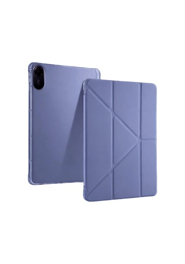 Xiaomi Redmi Pad 2 Kalemlikli Mars Tablet Kılıfı - Lavender Arka Kapak