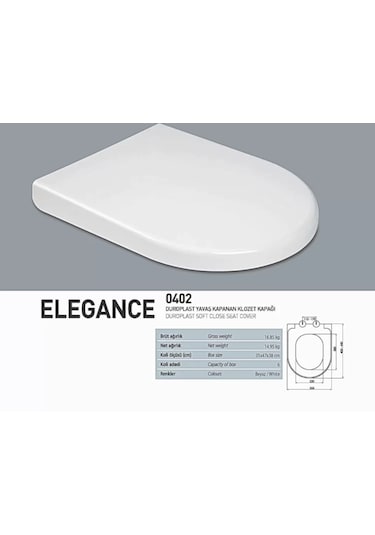 Nkp Elegance Duroplast Yavaş Kapanan Klozet Kapağı - Nkp0402