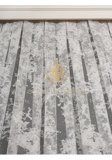 Bulut Desen Örme Tül Perde 1210