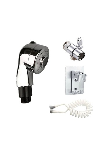 Novahub 4 Adet Ev Banyo Lavabo Musluğu Püskürtücü Seti, Duvara Montaj Kolay Kurulum, Uzatma, Meme Duş, Vantuzlu Diğer