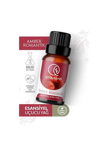 Qoquland Amber Romantik Uçucu Yağ Buhurdanlık Esansı Oda Kokusu 10 ML