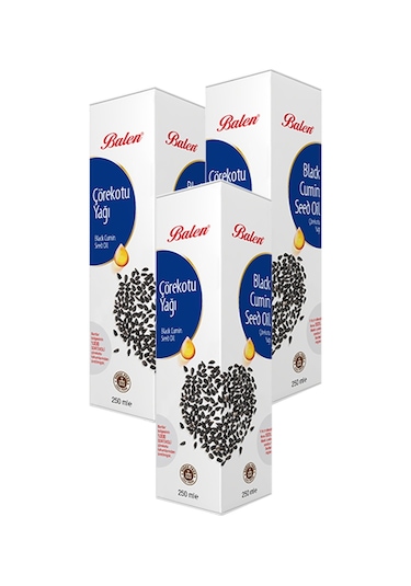 Balen Çörekotu Yağı 3 x 250 ML