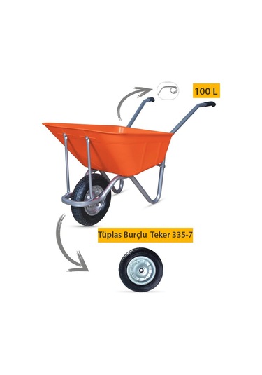 Kanat Megaplast El Arabası -100 Litre