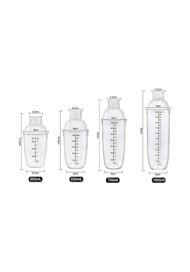 Plastik Kokteyl Shaker El Shaker Bardak Terazili 350ml/530ml/700ml/1000ml Süt Çay Şarap İçecek Shaker Mikser Bar Aracı 1000ml Plastik Kokteyl Shaker El Shaker Bardak Terazili 350ml/530ml/700ml/1000ml Süt Çay Şarap İçecek Shaker Mikser Bar Aracı 1000ml