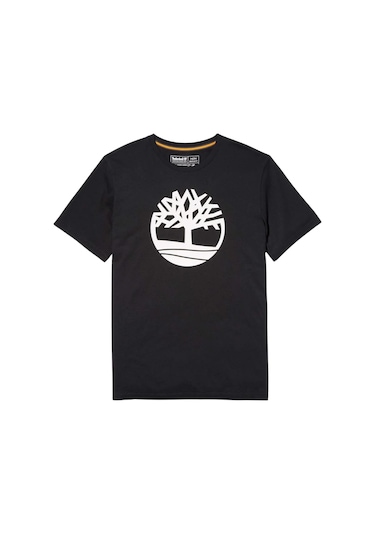 Timberland Ss Kennebec River Tree Logo Tee  Siyah T-shirt Siyah