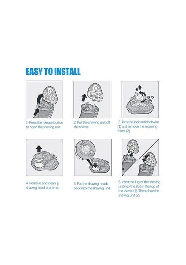 Xiaaokeji Philips Norelco Series 5000 Tıraş Makinesi İçin Sh50 Yedek Başlıkları