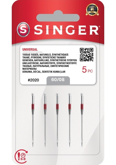 Büro Ev Ofis Dikiş Makinesi İçin 8no 5parça Standart İğne Seti