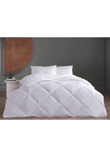 Doqu Home White Line Tek Kişilik Kingsize Microfiber Yorgan