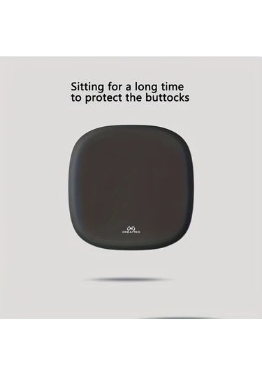 Xuweiwei Gizemli Siyah Ev Ofis Araç İçin Ergonomik Jel Oturma Yastığı 10 Saat Rahat Oturma Kalça Basıncını Azaltan Polyester Kumaş Gizemli Siyah