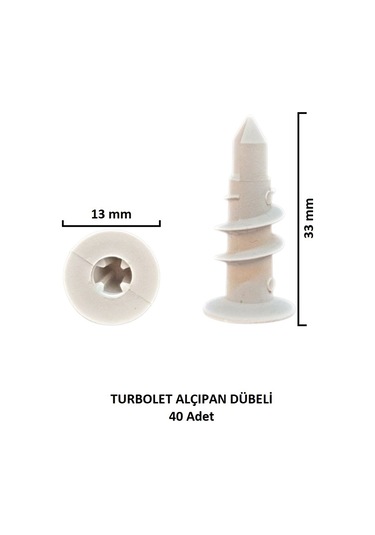 Turbolet Dübeli, Burgulu Turbulet Dübeli 40 Adet