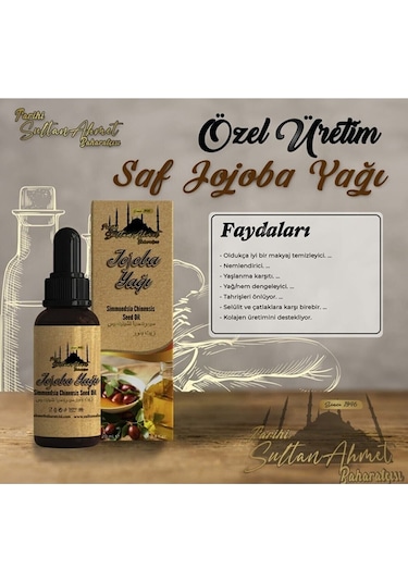 Jojoba Yağı 20 Ml %100 Doğal Katkısız Uçucu Bitkisel Yağ 20 ML