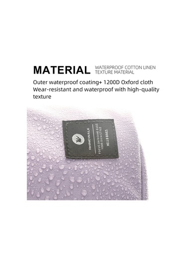 Rhınowalk Rk24932 Çok Fonksiyonlu Polyester Bisiklet Çantası Omuz Çantası Saklama Çantası - Açık Mor