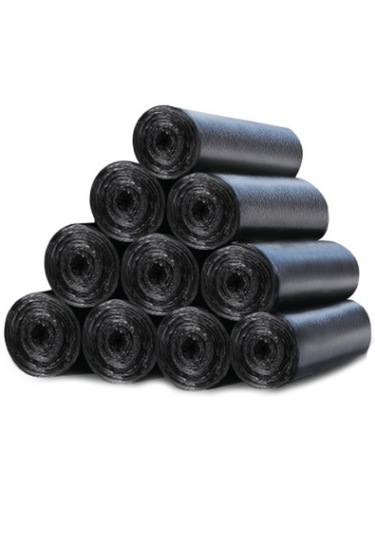 Çöp Poşetleri Siyah Dayanıklı Tek Kullanımlık Düz Ağızlı Küçük Çöp Çöp Sepeti Poşetleri Ofis, Ev Çöp Kutusu, Banyo, Mutfak İçin Uygun - 300 Adet, 10 Rulo