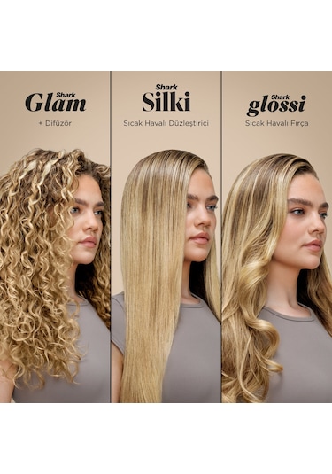 Shark Glam 4 Başlıklı Düzleştirici ve Saç Şekillendirici
