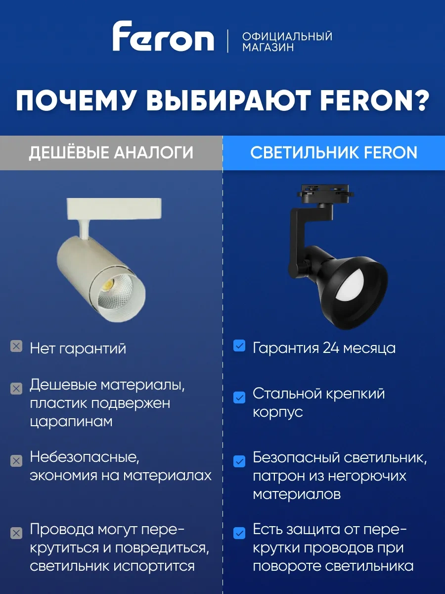 Feron E27 Ampul İçin Raylı Avize 221986818 Siyah