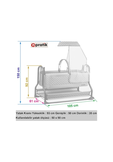 N'pratik Dönenceli Npratik Lüx Bebek Beşiği Nenni Silinebilir Portatif Sallanır Sepet Beşik Hamak Beşik Açık Kahve Açık Kahverengi N'pratik Dönenceli Npratik Lüx Bebek Beşiği Nenni Silinebilir Portatif Sallanır Sepet Beşik Hamak Beşik Açık Kahve Açık Kahverengi
