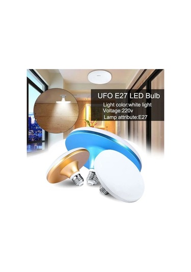 Agoodshop 40w Tarzı Altın Enerji Tasarruflu E27 Led Ampul 220 V Ufo Lamba Lambaları Soğuk Beyaz Bomb