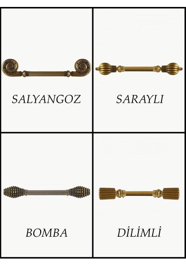 Alüminyum Rustik - 100 Cm / 12 Farklı Model / Kampanyalı Fiyat