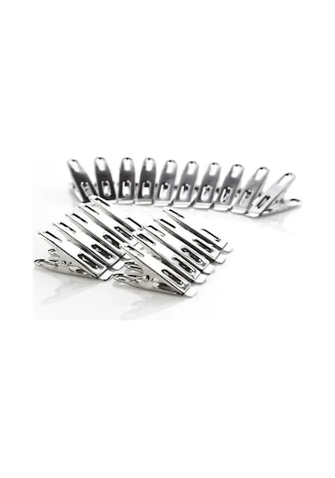 40 Adet-paslanmaz Metal Kağıt Zanaat Çelik Ev 40 Adet Elbise Po Klipler Klip Clothespin Pin Seti Ev Peg Dekorasyon Depolama Klipleri