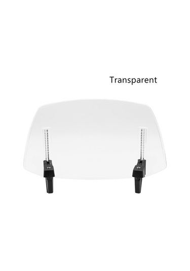 Yingfu Genel Kullanımlı Ayarlanabilir Ön Cam Spoiler Hava Deflektör Rüzgar Koruması Motosiklet Ekipmanı Şeffaf