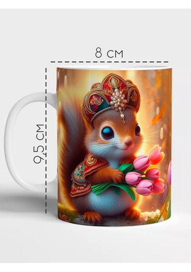 Raduga Print Sincapli Fincan "en Tatlı Ve Nazik Olan" 210550835 Beyaz