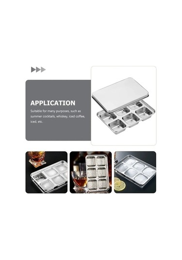 Wondernest Yapımcısı Tepsiler Tepsi Metal Küpü Kalıp Jialan Gümüş Dondurucu Buz Tl Gümüş