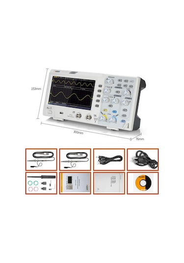OWON SDS1052 50Mhz 2 Kanal Osiloskop Digital Storage Oscilloscope 50 MHz, 2-Channel, 500 MS/S