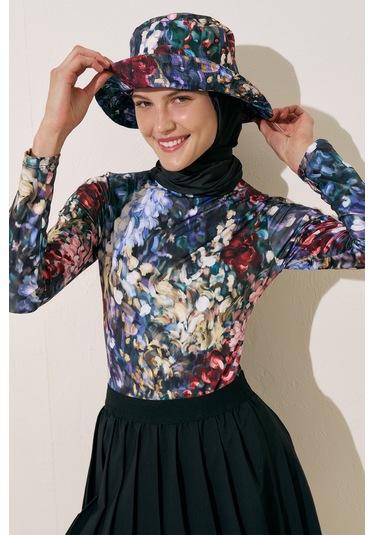 Eşarp Detaylı Bucket Şapka Color Palette Color Palette