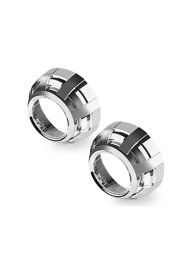 1 Adet C Shrouds-3.0 İnç Projektör Örtüleri Hella 3r G5/koito Q5/wst Hıd Led Xenon Lens Far Lensler Toz Çerçeve