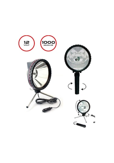 12v Projektör Ayaklı 1000 Mumluk 500 Mt