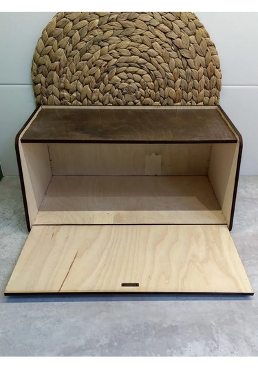 Woodiks Kapaklı Ahşap Ekmek Kutusu 274964122 Bej