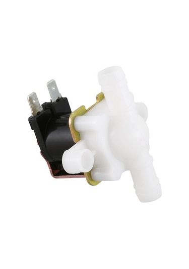 Ulzyvf Xhhdqes 2x 3/8 Inç 12vdc Hortum Dikenli Valf, Plastik Solenoid Valf, Beyaz Ve Siyah