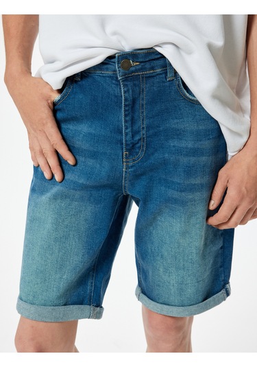 Koton Slim Fit Kot Şort Bermuda Katlamalı Paça Cep Detaylı Pamuklu Koyu İndigo 4sam40030ıd İndigo Koton Slim Fit Kot Şort Bermuda Katlamalı Paça Cep Detaylı Pamuklu Koyu İndigo 4sam40030ıd İndigo