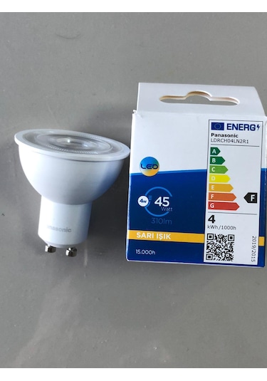10 Adet Panasonic Gu 10 Led Spot 4w 45w 310lümen 3000 Kelvin Sa