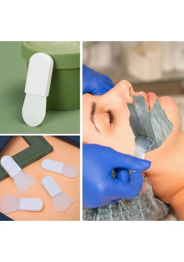 4 Adet Mini Spatula Maske Fırçası- Kolay Sürülebilir