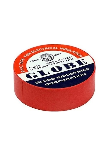 Globe Kırmızı İzole Bant 10 Adet