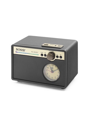 Periboia Bluetooth Nostaljik Hoparlör Fm Retro Saatli 187 X 137 X