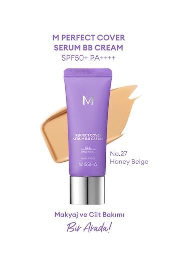 Missha M Perfect Cover Serum BB Cream 27 Honey Beige