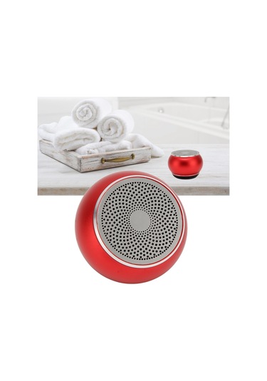 Kosona Alüminyum Mini Bluetooth Hoparlör, Ip67 Su Geçirmez, 5.0 Teknoloji, Kolay Taşınabilir, Dış Mekan Ve İç Mekan İçin, Kırmızı Renk