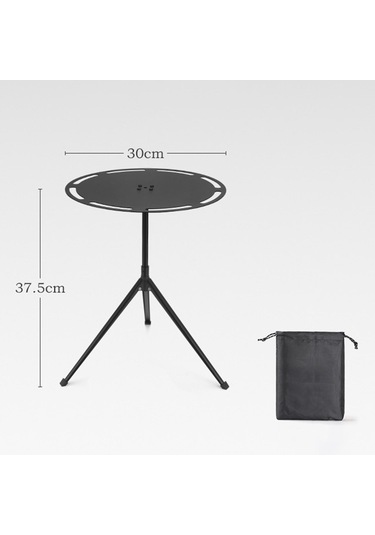 Dolıty Taşıma Çantalı Kamp Masası, Sehpa, Kompakt Plaj Siyah Çok Renkli