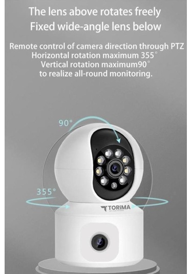 Torima Cmr-10 360 Full Hd Çift Kamera 1080p Smart Ip Kamera