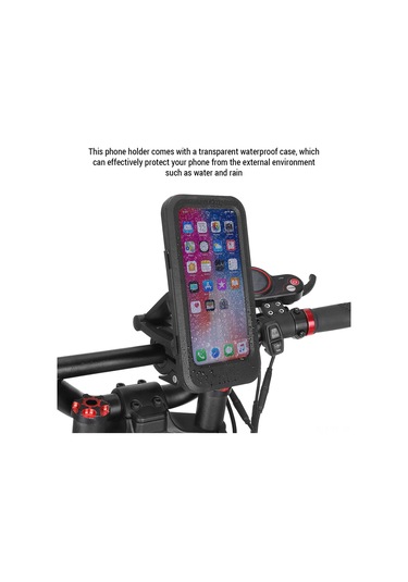 Yifomall Motosiklet Ve Bisiklet İçin Su Geçirmez Manyetik Telefon Tutucu - Sürtünmeye Dayanıklı, Dokunmatik Ekran Desteği, Çıkış Seyahatleri İçin Uygun