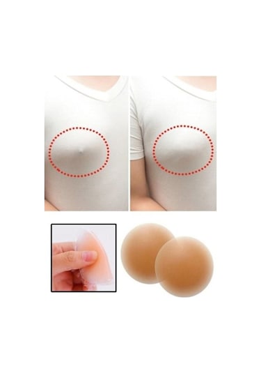 Yclgrup Kadın Silikon Göğüs Ucu Kapatıcı Ten